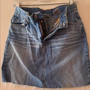 Lucky Brand Faded Blue Denim Mini Skirt size 8